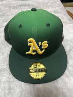 New Era 59FIFTY A's キャップ 7 3/8 緑