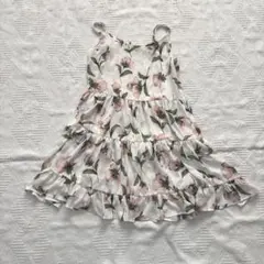 背中見せる　キャミミニワンピース