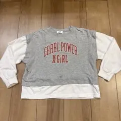 X-GIRL stages 重ね着風長袖カットソー