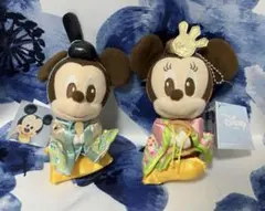 ディズニー ミッキー ミニー ひな祭り 和服 ぬいぐるみ
