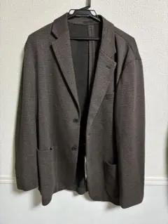 UNIQLO コンフォート2Bジャケット ガラ ダークブラウン XL