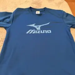 Mizuno 青色 Tシャツ サイズM 日本語デザイン
