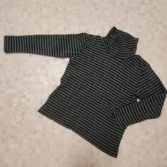 ユニクロ UNIQLO 長袖カットソー 120 タートルネック 綿100%