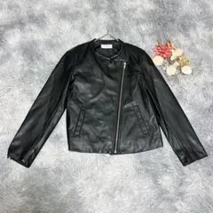 オペークドットクリップ（M）レザージャケット ライダースジャケット 合皮