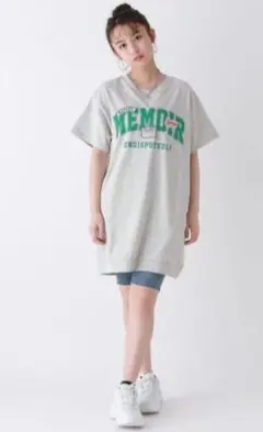 REPIPI ARMARIO ワッペン カレッジワンピース プリント半袖Tシャツ