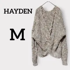 HAYDEN 【M】マルチカラー 長袖ニット もこもこ