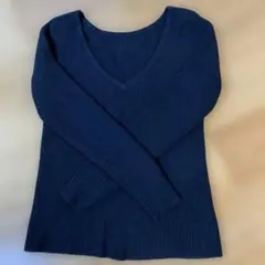 BANANA REPUBLIC ネイビー Vネックセーター XS