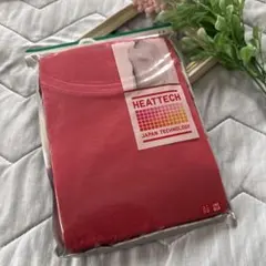 新品 UNIQLO HEATTECH クルーネックT 赤 Mサイズ