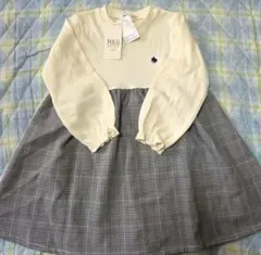 【新品】POLO baby ワンピース 100 長袖 チェック