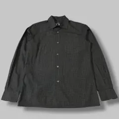 フランス製　A.P.C. シャツ　1 ブラック　総柄　メンズのサムネイル