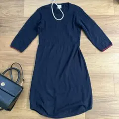 tommy girl ニットワンピース　ネイビー　sp 紺