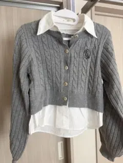 MAJESTIC LEGON グレー ケーブルニット本日限定お値下げ‼️