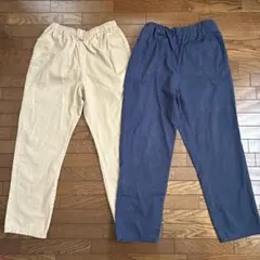 GLAZOS グラソス　シェフパンツ　170 ベージュ　ネイビー　おまとめ