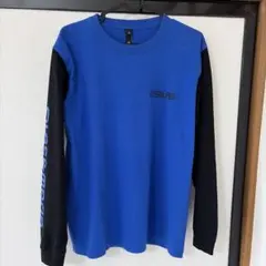 SILAS 長袖カットソー バイカラー ブルー ブラック Mのサムネイル