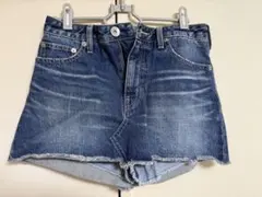 デニムミニスカート Mサイズ フリンジ