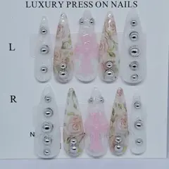 レース×花柄×クロム 韓国 シズニルック y2kフレンチガーリー ウィッシュコア