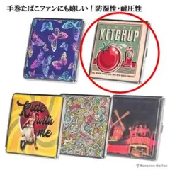 【H】シガレットケース たばこケース 煙草 20本入れ 耐圧性 防湿性 金属