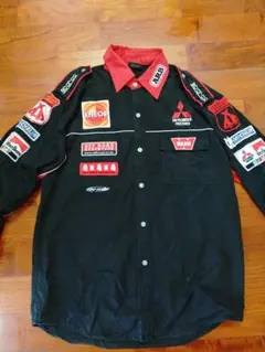 ワークシャツ 刺繍 長袖