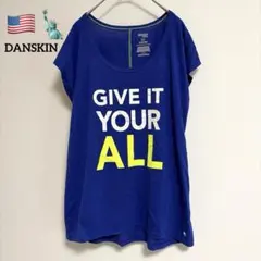 ダンスキン DANSKIN 半袖Tシャツ トレーニングウェア ブルー Mのサムネイル