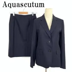 ★美品★ Aquascutum アクアスキュータム セットアップ スカートスーツ Aquascutum アクアスキュータム 配送 スーツ スカートスーツ グレー