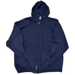 GILDAN ネイビー ジップアップパーカーのサムネイル