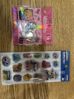 ハローキティ クリスタルシール 15個入り、パペットスンスンポップデコシール