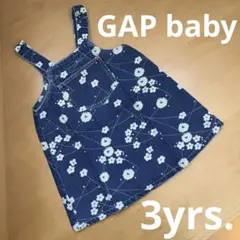 【ベビー・女の子・ガールズ】baby GAP デニムワンピース3yrs 90〜
