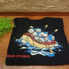 【DRUG STORE'S】 半袖Tシャツ ブラック