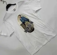 坂本龍馬 プリントTシャツ ホワイト 綿 100% 半袖 Lサイズ