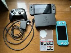 NintendoSwitch＆SwitchLight 本体 セット ソフト6本のサムネイル