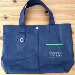 ローリーズファーム ショッパー ショップ袋 トートバッグ エコバッグネイビー
