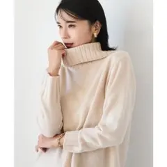 新品未使用【ALPHA CUBIC】　タートルネックプルオーバー　セーター