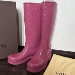 LOUIS VUITTON ピンクラバー　レイン　ブーツのサムネイル