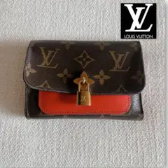 ルイ・ヴィトン 三つ折り財布 モノグラム ポルトフォイユフラワー コンパクト