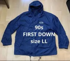 90s FIRST DOWN ファーストダウン ナイロンジャケット LL