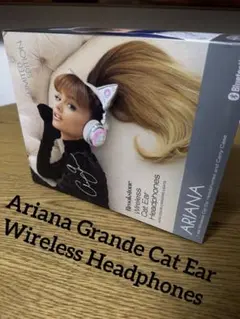 【未使用級】Ariana Grande 猫耳 ワイヤレスヘッドホン アリアナ・グランデ 着用 海外限定 ワイヤレス 猫耳 ヘッドフォン
