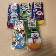 クリスマスデザインソックス5足セット