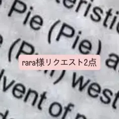 rara様 リクエスト 2点 まとめ商品