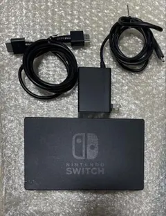 ⑭【美品】NintendoSwitch　純正 ドック　ブラック アダプターセット