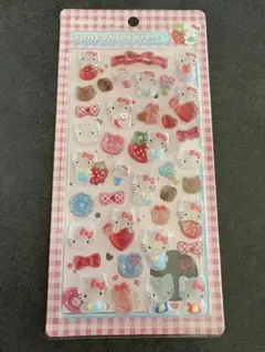 ハローキティ　ボンボンドロップシール