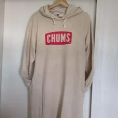 くま3匹様専用 美品！CHUMSスウェットロングパーカーワンピースLサイズのサムネイル
