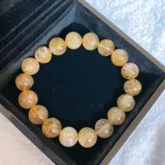 【美品】天然石 プレミアムクラスゴールドルチルクォーツ 16.5mm