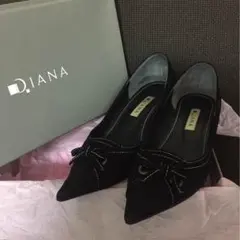 DIANA 上品 リボン スウェード