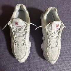 Nike Shox tlランニングシューズ ホワイト/シルバー