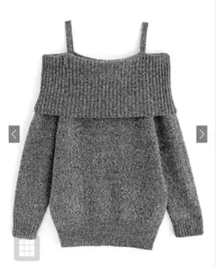 GRL オフショルダーニットミニワンピース[dr618]