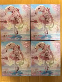 桜ミク AMP＋ フィギュア～桜ドレスver.～ ×7