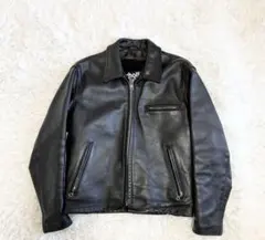 【廃盤品】schott トラッカージャケット　642 本革　ブラック　USA製 Schott 642 Single Rider Leather Jacket Black 38 with