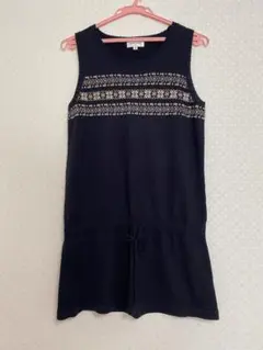 marie claire M ネイビー ノースリーブチュニック
