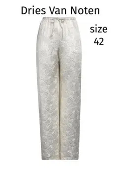 DRIES VAN NOTEN PUVIS 花柄刺繍 ワイドパンツ