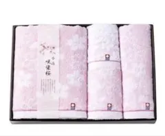 今治　桜柄　タオルセット　ピンク